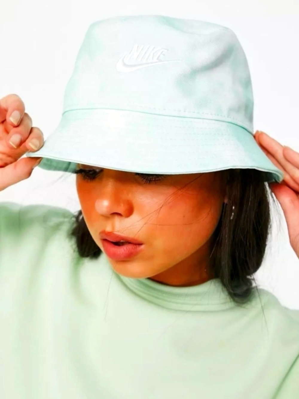 Nike Futura Tie Dye Bucket Hat In Size S/M Light Dew Color